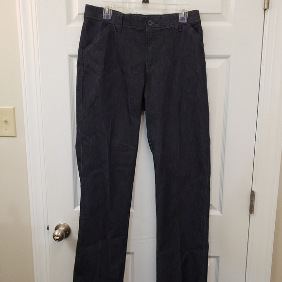 Lee, Sinfully Soft, NWOT, dress dark blue jeans, size 12 Medium - Picture 2 of 16